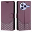 Xiaomi Civi 5 Pro 5G Violet RFID Leather Phone Case - Honeycomb Design - 2