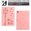 Samsung Galaxy Tab A7 10.4 2020 Pink Cat Leather Case Cover - 4