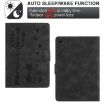 Samsung Galaxy Tab A8 10.5 2021 Cat Leather Case - Black - 4