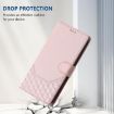 OPPO A5x 5G/4G Global Pink Honeycomb RFID Leather Phone Case - 7