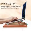 13-14" Black Multifunctional Laptop PU Magnetic Stand Bag with Mouse Pad - 5