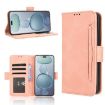 Xiaomi Civi 5 Pro 5G Pink Leather Phone Case with Card Slots - 1