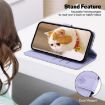Redmi A5 4G 171.7mm Cute Cats RFID Leather Phone Case - Purple - 5