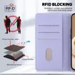 Redmi A5 4G 171.7mm Cute Cats RFID Leather Phone Case - Purple - 7