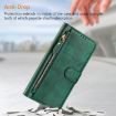 Samsung Galaxy A17/A26 5G Green Leather Wallet Phone Case with Card Slots - 6
