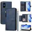 Infinix GT 30 Pro Blue Leather Phone Case with Multi-Card Slots & Zipper - 1