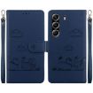 Tecno Camon 40 Pro 4G Blue Cute Cats RFID Leather Phone Case - 1