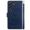 Tecno Camon 40 Pro 4G Blue Cute Cats RFID Leather Phone Case - 3