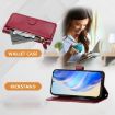 Tecno Camon 40 Premier Dark Red Leather Wallet Phone Case with Slots - 3