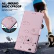 Infinix Hot 50 Pro 4G Rose Gold Cute Cats RFID Leather Phone Case - 4