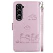 Infinix Hot 50 Pro+ 4G Rose Gold Cute Cats RFID Leather Phone Case - 3