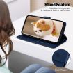 Infinix Hot 50 Pro+ 4G Blue RFID Leather Phone Case with Cute Cats - 5