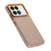 Redmi K70 Shockproof Phone Case - Candy Orange PC Hybrid TPU - 6