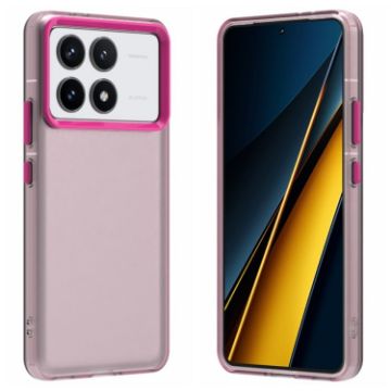Red Shockproof Phone Case for Redmi K70 Pro - Candy PC Hybrid TPU - 1