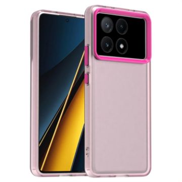 Red Shockproof Phone Case for Redmi K70E - Candy PC Hybrid TPU - 1