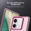 Red Shockproof Phone Case for Redmi Note 13 5G - Candy PC Hybrid TPU - 7