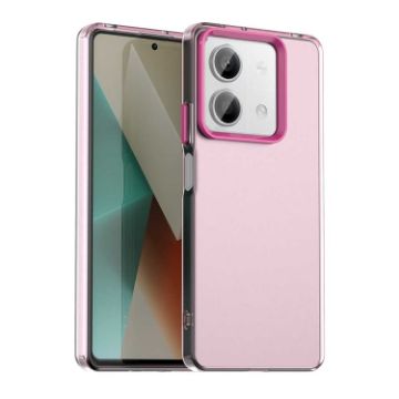 Red Shockproof Phone Case for Redmi Note 13R Pro - Candy PC Hybrid TPU - 1