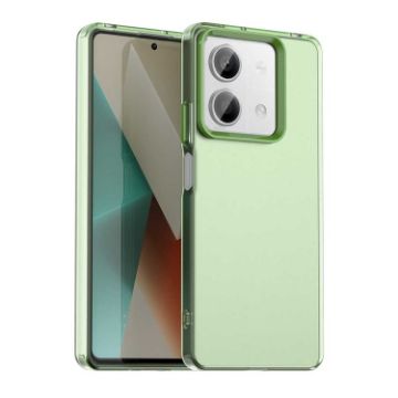 Redmi Note 13R Pro Shockproof Phone Case - Green Candy PC Hybrid TPU - 1