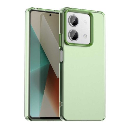 Redmi Note 13R Pro Shockproof Phone Case - Green Candy PC Hybrid TPU - 1