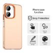 Redmi 13R 5G Shockproof Phone Case - Candy PC Hybrid TPU, Orange - 4