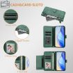 Ulefone Note 14 Green Leather Phone Case with Multi-Card Slots & Zipper - 5