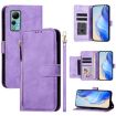Ulefone Note 14 Purple Leather Wallet Phone Case with Multi-Card Slots - 1