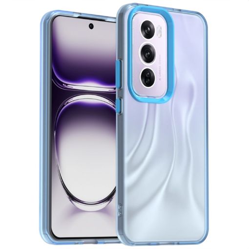 OPPO Reno12 Pro Global Candy PC TPU Shockproof Phone Case - Blue - 1