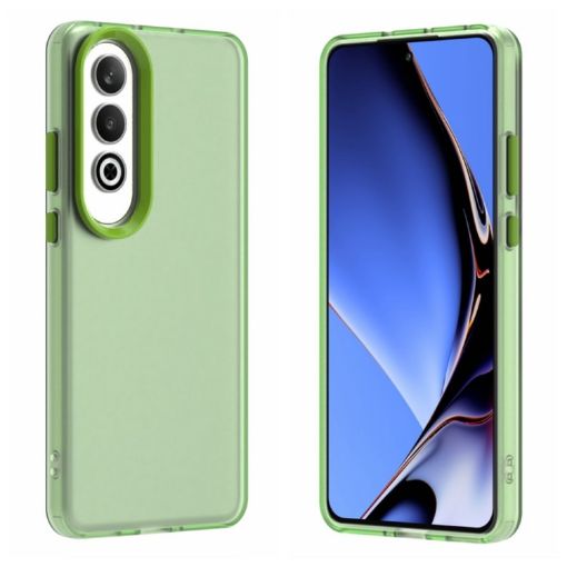 OPPO K12 5G Shockproof Phone Case - Green Candy PC Hybrid TPU - 1