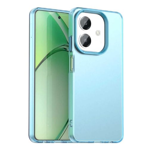 OPPO A3x 4G Shockproof Phone Case - Blue Candy PC Hybrid TPU - 1