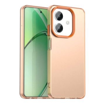 OPPO A3x 5G India Orange Shockproof Phone Case - Candy PC Hybrid TPU - 1