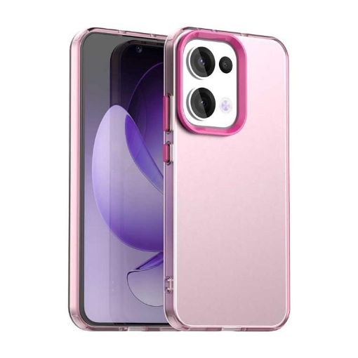OPPO Reno13 5G Global Red Shockproof Candy PC Hybrid TPU Phone Case - 1