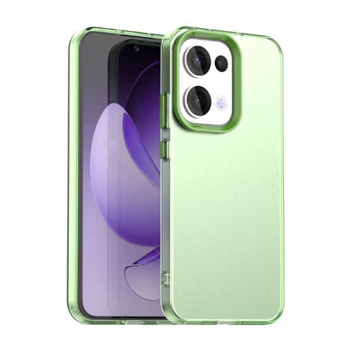 OPPO Reno13 5G Global Candy PC Hybrid TPU Shockproof Case - Green - 1