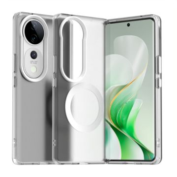 Vivo V40 5G White Candy Magsafe PC Hybrid TPU Phone Case - 1