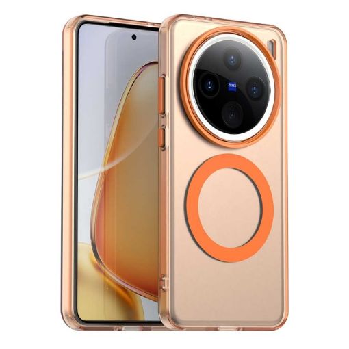 Vivo X200 Pro Mini Candy Magsafe PC Hybrid TPU Case - Orange - 1