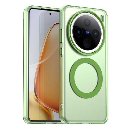 Vivo X200 Pro Mini Candy Magsafe PC Hybrid TPU Case - Green - 1