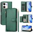 OPPO A5x 5G/4G Green Leather Wallet Phone Case with Multi-Card Slots - 1