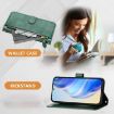 OPPO A5x 5G/4G Green Leather Wallet Phone Case with Multi-Card Slots - 3
