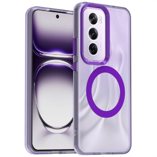 OPPO Reno12 Pro Global Candy Magsafe PC TPU Phone Case - Purple - 1