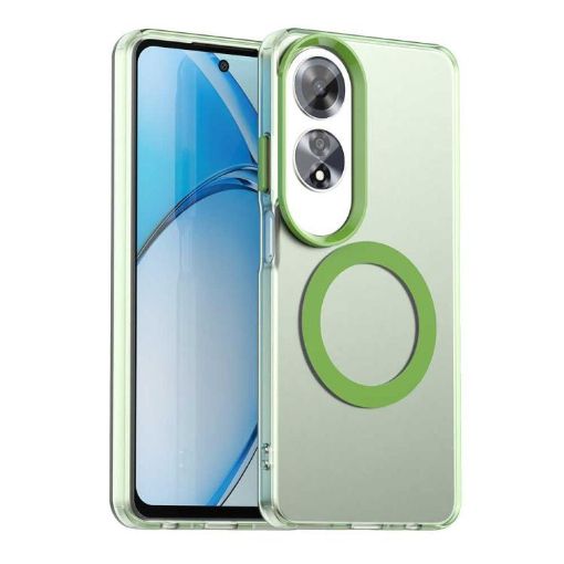 OPPO A60 Global Candy Magsafe PC Hybrid TPU Case - Green - 1