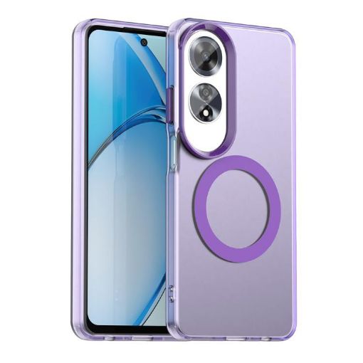 OPPO A60 Global Candy Magsafe PC Hybrid TPU Case - Purple - 1