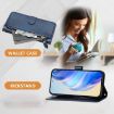 Realme Neo7 Turbo Leather Phone Case with Multi-Card Slots - Blue - 3