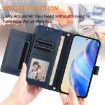 Realme Neo7 Turbo Leather Phone Case with Multi-Card Slots - Blue - 5