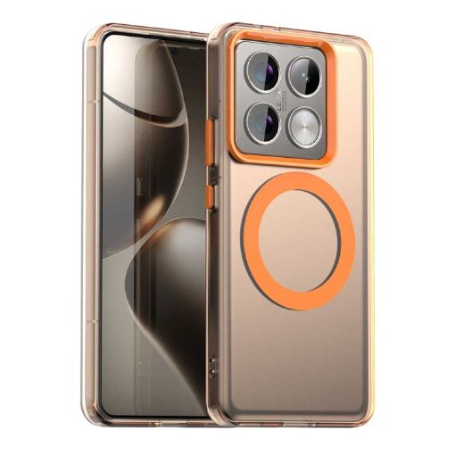 Xiaomi 14T Pro Orange Candy Magsafe PC Hybrid TPU Phone Case - 1