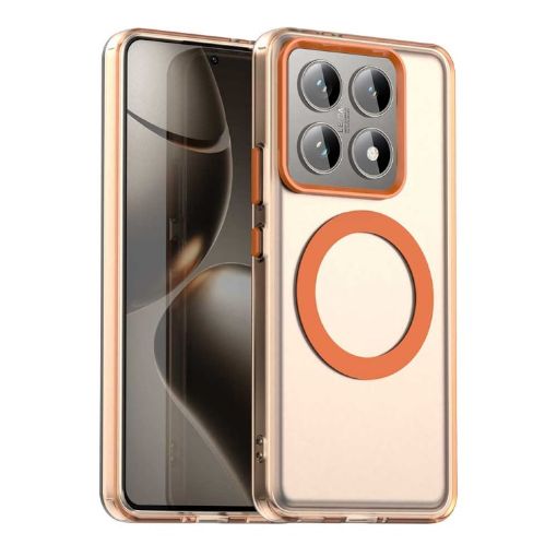 Xiaomi 14T Candy Magsafe PC Hybrid TPU Phone Case - Orange - 1