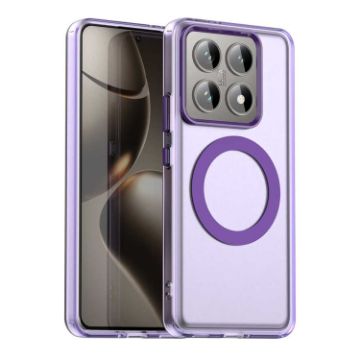 Xiaomi 14T Candy Magsafe Phone Case - Purple PC Hybrid TPU Cover - 1