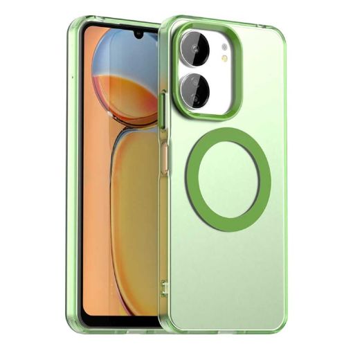 Xiaomi Poco M6 5G Green Candy Magsafe PC Hybrid TPU Phone Case - 1
