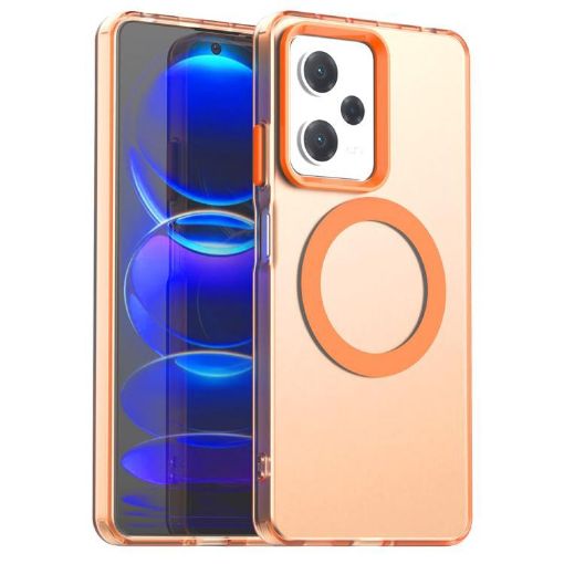 Xiaomi Poco X5 Pro 5G Orange Magsafe Hybrid TPU Phone Case - 1
