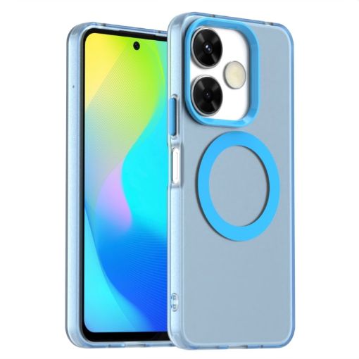 Redmi Note 13R Blue Candy Magsafe PC Hybrid TPU Phone Case - 1