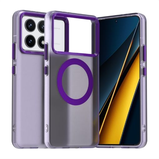 Redmi K70 Candy Magsafe PC Hybrid TPU Phone Case - Purple - 1