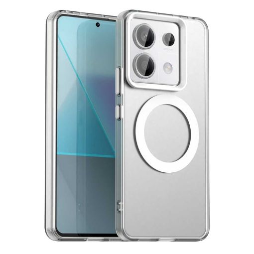 Redmi Note 13 Pro 5G White Candy Magsafe PC Hybrid TPU Case - 1